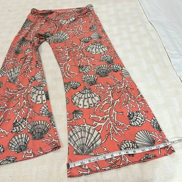 Boston Proper Orange and Pink Wide Leg Pants - Picture 9 of 9